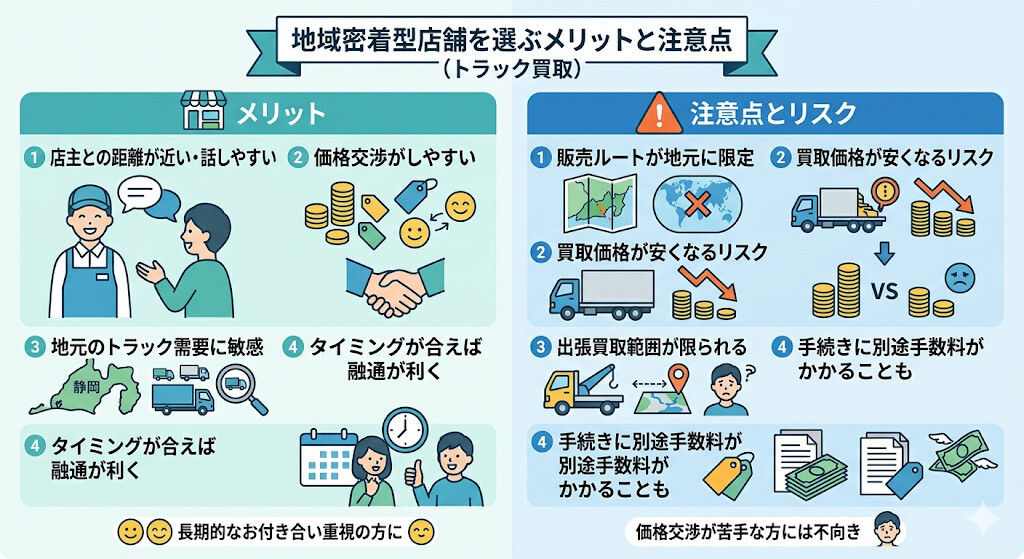地域密着型の店舗を選ぶメリットと注意点をわかりやすく図解