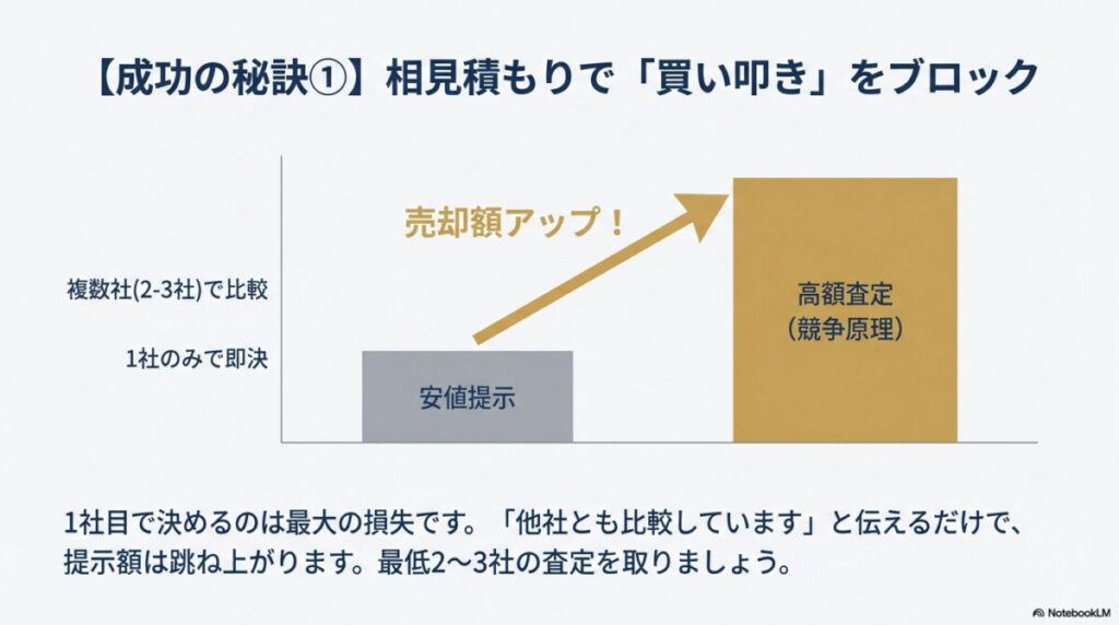 1. 複数社への相見積もりで「買い叩き」を徹底ブロック
