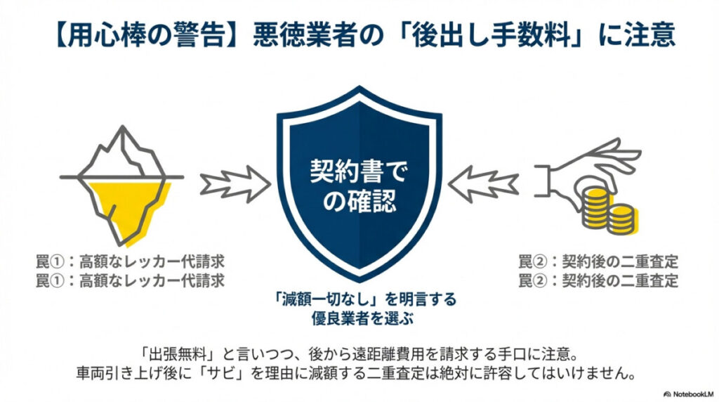 【用心棒の警告】北海道のトラック買取に潜む悪徳業者の罠(後から引かれる手数料)