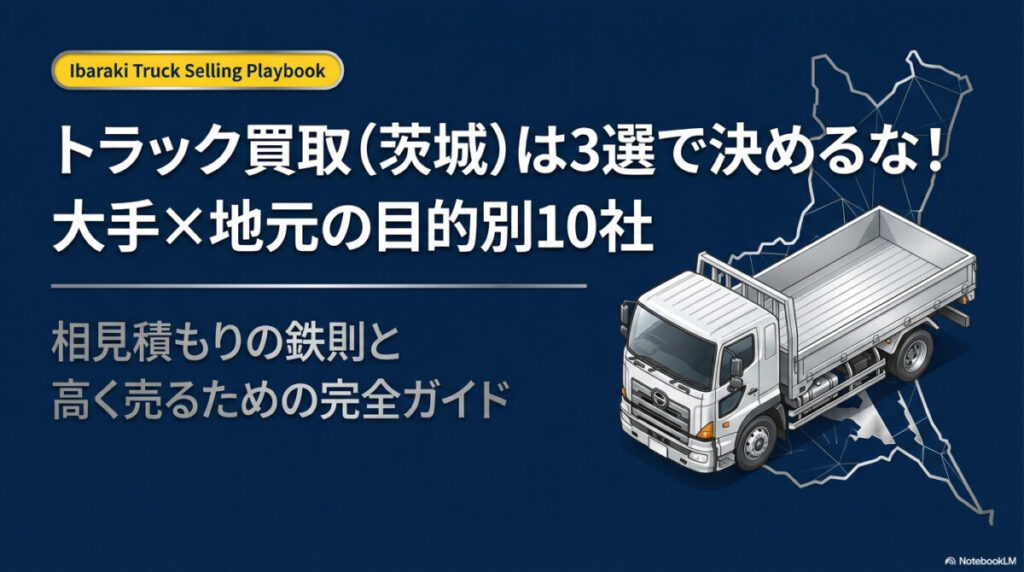 トラック買取（茨城）は3選で決めるな！大手×地元の目的別10社のアイキャッチ