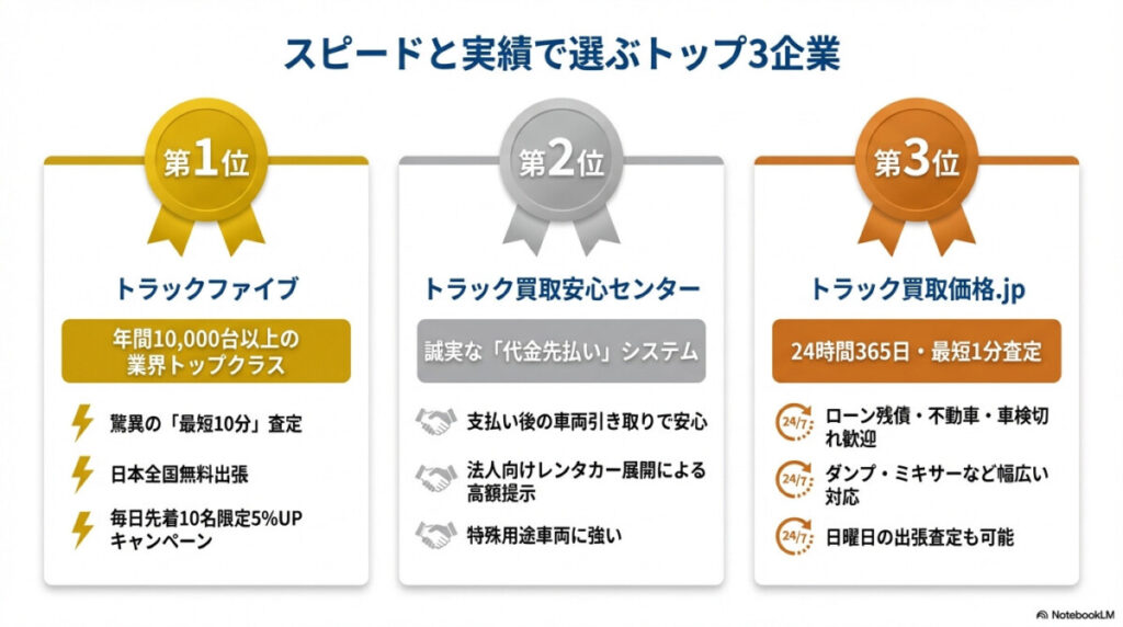 第1位 トラックファイブ