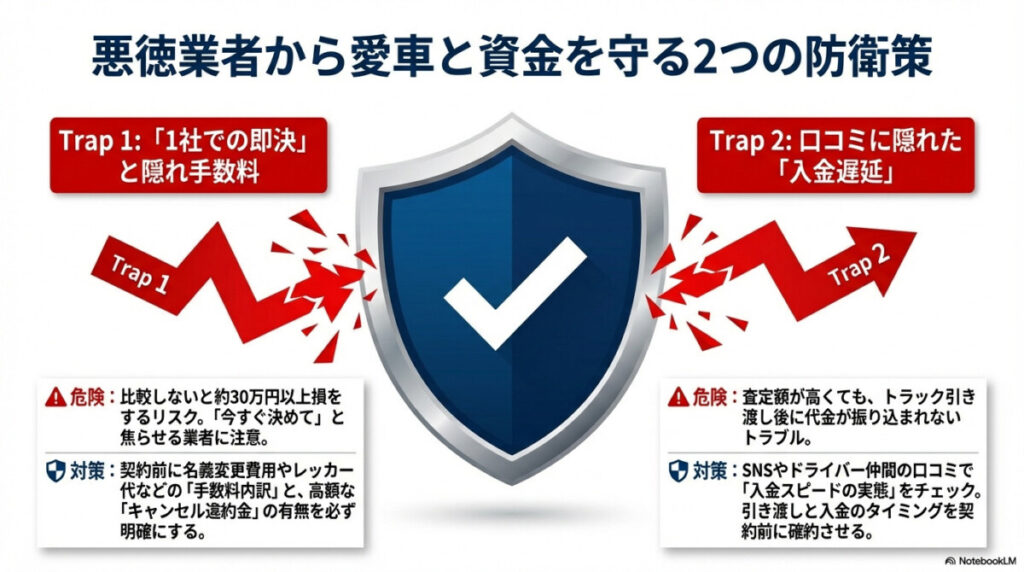 注意!群馬のトラック買取で悪徳業者を回避するポイント