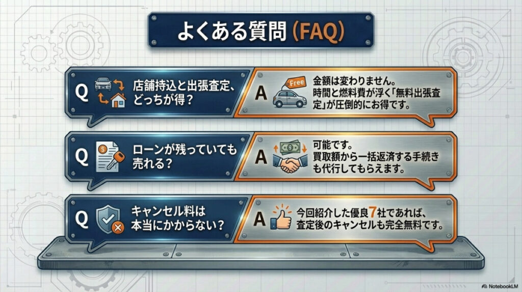 トラック買取(埼玉エリア)におけるよくある質問(Q&A)